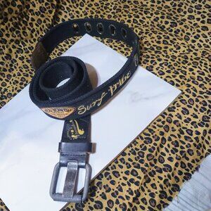 Ed Hardy men belt 10% leather 90 % cotton surf tribe theme belt style EH1355